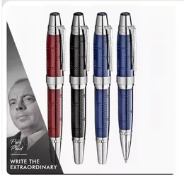 Ballpoint Pens Wholesale Top Luxury Jfk Pen Limited Edition John F. Kennedy Carbon Fiber Rollerball Fountain Writing Office School Sup Dh4Yp