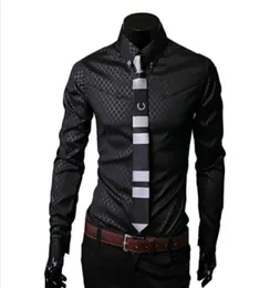 Fashion Men Slim Blome Blouse Cotton Mens Designer Curnodown Collar Collar Tommis Shirts Obscure Dress Argyle Shirt7344073