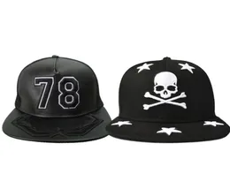 Bordado 78 e Skull Star Star Baseball Cap chapéus e bonés para homens Menwomen Sports Hip Hop Flat Sun Hat Mens Casquette3798000