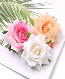 1pcs 6cm7cm Silk Flower Dahlia Rose Artificial Head Head Head Украшение DIY подарочная коробка венок для скрапбукинга Jllkfu6655084