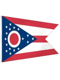 USA American Ohio State Flag 3x5 Nowy wydrukowany w stylu poliestrowym styl Flying Hanging Decoration Home Meeting Outdoor7661086