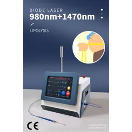 980nm+1470nm endolificante lipolisi laser rimozione del grasso facciale liposuzione sottile attrezzatura snello