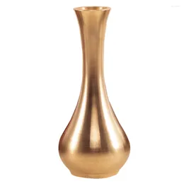 Vasi Golden Flower Vase Copper Mini Ornament Deput Household Container per l'arredamento del desktop per ufficio Home Office