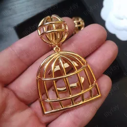 Damenohrmanschette Luxusbrand Briefe Pandant Ohrringe Mode Gold Cage Designer Schmuck für Frauen klassisches Ohrring -Hengst Dangle Accessoires Hochzeitsgeschenke -3