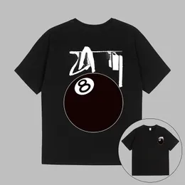 Tshirt Tasarımcı Siyah 8 Erkek Kadın Tshirts Kısa Kollu Tee Pamuk Yaz Sokak Sokak Spor Tees Giysileri M-3XL