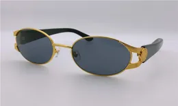 고급 레트로 디자인 선글라스 둥근 금속 중공 프레임 최고의 품질 야외 안경 안경 렌즈 오리지널 박스 VE 21345521110