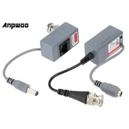 10pcs CCTV Camera Accessories Audio Video Balun Transceiver BNC UTP RJ45 Video Balun with Audio and Power over CAT5/5E/6 Cable