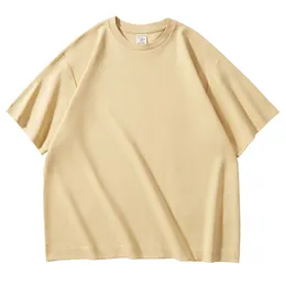 360G MENS 100% ciężka bawełna T-shirty w rozmiarze Plus Summer Wysokiej jakości solidna koszul