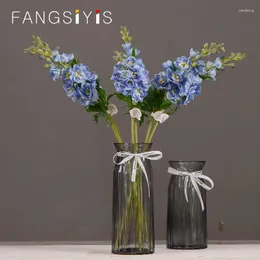 Decorative Flowers 70cm High Grade Artificial Flower Simulation Delphinium Fleurs Artificielles For Home Wedding Living Room Office