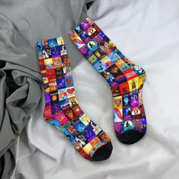 Donne Socks Broadway Theatre Collage Stockings Ladies Musical Musical comodo Idea regalo personalizzato coreano anti -skid
