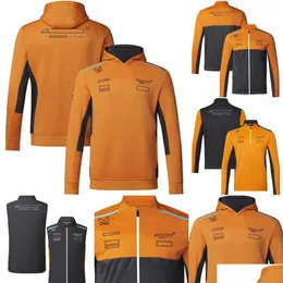 Motorradbekleidung 2023 F1 Teamwear Hoodie Forma 1 Fahrer Rennen gelbe Hoodies Frühling und Herbst übergroß