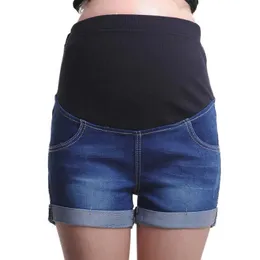 Бродячие днищики эмоции мамы летние беременные женщины короткие джинсовые джинсы мама одежда беременная женщина джинсы H240518