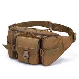 Iskybob Men Tactical Waist Bag Nylon Fanny Pack Military Travel Hip Belt Bum Sports Bag屋外サイクリング旅行ウエストパックポーチ240518