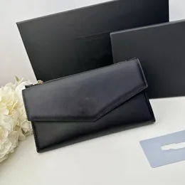 Czarne długie portfele zwykłe ręce Torebka Portfel