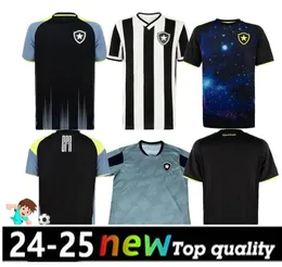 24 25 BOTAFOGO MENS SOCCER JERSEYS SOARES MATHEUS BABI Bernardo 2023 2024 O.sauer Home Black and White 3rd Football Shirt målvakt Training Wear Uniforms888