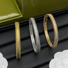 Marke Clover Armband Mode Charms Armband Klassiker Cuff Armband Frauen Designer Armband 18K Gold Armband Männer Diamant Armband Geschenk QQ
