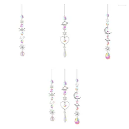 Dekorative Figuren Kristall Wind Chime Sonnenfänger Diamant Prismen Anhänger Dream Regenbogen Chaser Hanging Drop Home Garden Dekor 1 Stück