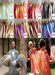 Twrling Fairy Ribbon Streamers Party Decoration Wedding Ribbon Wooden Sticks Angel Wands With Bells Party Decoration