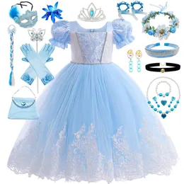 Хэллоуин платье для принцессы девушки сказочные костюмы дети детская одежда детская рождественская вечеринка элегантное платье 240430
