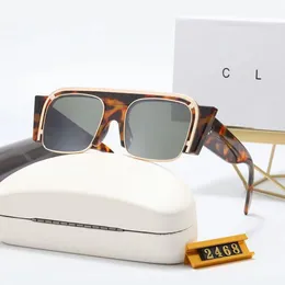 Kostenlose Gegenbrille Case Mode Luxusdesigner Sonnenbrille für Frauen Cel Brand Herren und Frauen kleiner gepresster Rahmen Premium UV 400 polarisierte Sonnenbrille mit Box