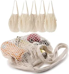 Wiederverwendbare Produkte Beutel Einkaufsbeutel Cotton Mesh Market String Net Shopping Hand Totes Obst Gemüse Hanging Bags1075892