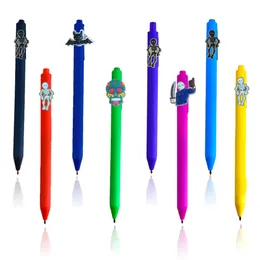 Fountain Stifte Fluoreszenz Halloween Cartoon Kugelschüler -Schüler Abschlussgeschenke für Schüler MTI Color Jumbo Graph Pencil S ototc