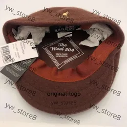 Designer Beret Kangol Caps Kangol American Style Kangaroo Hochqualität echter Wollhut Französischer Maler Herbst und Winter Beret Männer Frauen Hüte weiße Fox Hut 18de