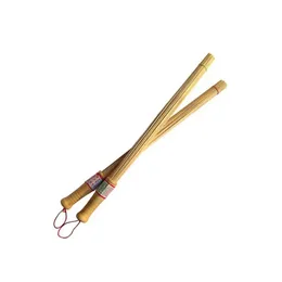 2024 1PC Natural Bamboo Pat Fitness Sticks Massage Relaxation Masseur Hammer Stick Sticks Fitness Pat Miljö Trähandtag för Natural Masseur Hammer