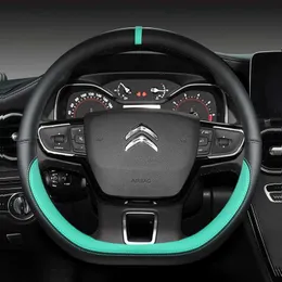 Steering Wheel Covers Citroen C3 II D-type steering wheel cover 2009-2019 2020 C3 Aircross 2017 2018 2019 2020 Berlin 3 C4 Picasso 2 T240518
