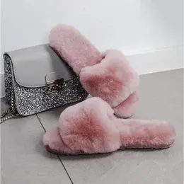 Sandały Fluff kobiety chaussures szary dorosły różowe damskie miękkie szkiełka pantofelowe buty ciepłe kapcie Rozmiar 36-40 11 6A5B S S S