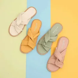 Kvinnor Slides Flat Sandals 2024 Heel Slippers Casual Shoes Green Pink Nude Black Red Sports Sneakers 661 SA BD4A