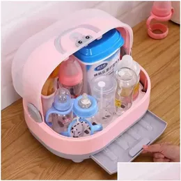 Mamadeiras de bebê garrafas de bebê rack de secagem de garrafas 3 cores alimentação de limpeza de armazenamento prateleira de chupeta de copo 21c3 entrega de queda ki dh7ot