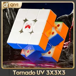 매직 큐브 Qiyi X-Man Tornado V3M UV 3x3x3 자기 마술 큐브 속도 큐브 Qiyi XMD Tornado V3 M 파이오니어 에디션 Cubo Magico Souptoys Y240518