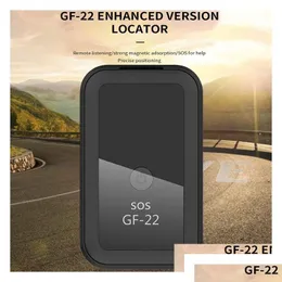GPS -Auto GPS -Zubehör GF22 Tracker Strong Magnetic Small Location Tracking Device Locator für Autos Motorrad -LKW -Aufnahme Drop D DHEPQ