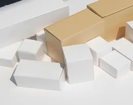 Gift Wrap 50pcsGeneral Purpose White Small Box Packaging 350g Square Blank Cardboard Spot Cosmetics Color4694718