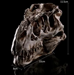 Tyrannosaurus dinozor reçine kafatası modeli öğretim Örnek sanat reçine hayvan iskeleti cadılar bayramı doğum günü hediye partisi ev dekor sanatı 6587374
