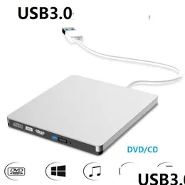 Napędy optyczne USB 3.0 Zewnętrzna kombinacja DVD/CD Burner RW CD/DVD-ROM CD-RW Dysk odtwarzacza PC Komponenty komputera Laptopa Dostawa C OTEHK