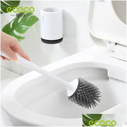 Toilettenbürsten Halter Ecoco Sile Head Pinsel Schnelles Ablass sauberer Werkzeug Wandmontier