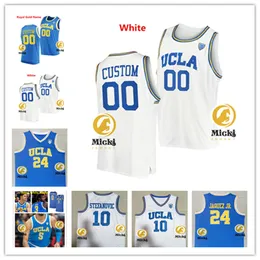 BERKE BUYUKTUNCEL UCLA BRUINS 농구 저지 사용자 정의 스티치 8 Ilane FibleUil 12 Sebastian Mack 15 Aday Mara UCLA Jerseys