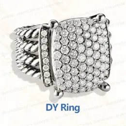 Classic Dy Ring for Women 1: 1 ALTA DE CELAÇÃO DE CAVALIEDADE DE ALTA PARTIMAGEM CUVO DE CABO DE CABO DE CABO VINTAGE VINTAGE PENDO PENDER PENDE