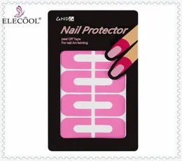 Elecool 10pcs kreativer Ushape Form Guide Aufkleber Spill Proof Finger Cover Nagellack Lack Protektor Aufkleber Maniküre Tool9042522