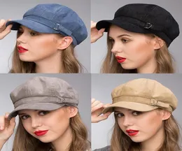 Stand Focus Kadın Cabby Baker Boy Gatsby Kadın Şapka Newsboy Cap Bayan Moda Lurex Corduroy Sonbahar Kış Baharı Siyah Mavi Gri CA3100926