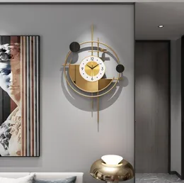 Relógios de parede Grande relógio digital Design moderno mecânico de luxo mecanismo silencioso Minimalista Horloge Decoration Living Roomwall7476521