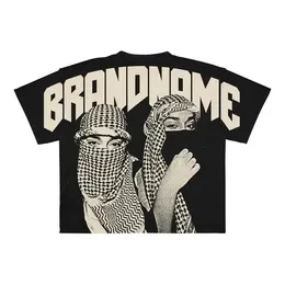 Mens tshirts designer feminino tshirts letras de moda imprimem tees y2k estilo hip hop round round pescoço camisetas de tamanho grande algodão