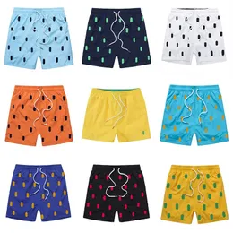 män krokodil shorts strandbyxor klassiska broderier korta sport sommar simning stammar polos shorts byxor snabb torkning surfa simma sport boardshorts