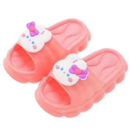 Slipper Summer Detrens Slippers Moads Shoes and Girls Indoor Inslip Mife Bottom Home Baby Sandals Y240518