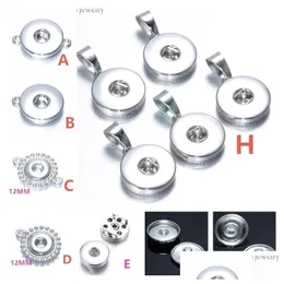 Clasps enganchas muitos estilos liga de metal 18 mm/12mm Noosa gengibre botão de botão de jóias pendentes de jóias Acessórios para pulseira DIY nec otwkm