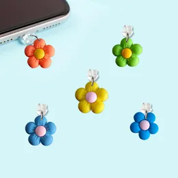 Other Cell Phone Accessories Floret Cartoon Shaped Dust Plug Stopper Cap Pendant Anti Charm For Type-C New Usb Charging Port Anti-Du Otyr1