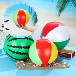 Sand Play Water Fun Childrens Uppblåsbara strandbollar Summer Toy Swimming Pool Balls For Boys and Girls Beach Ball Party Decorations Q240517