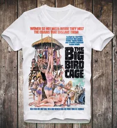 Camiseta de camisetas masculas exploração da gaiola de pássaro Big Bird B Movie pornô porno